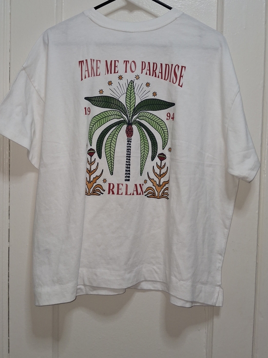 Old Navy Tops - Vintage Tee Old Navy Paradise Palm Graphic T-Shirt White XL 100% Cotton